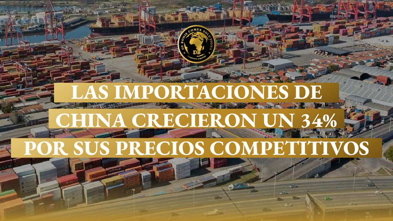 Las importaciones de China crecieron un 34% por sus precios competitivos
